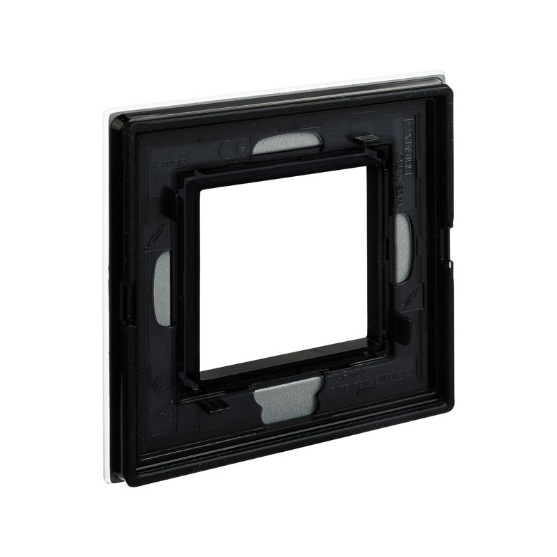  Рамка 1-м 2мод. Avanti натуральн. стекло свет. сер. DKC 4404822 фото в каталоге от BTSprom.by