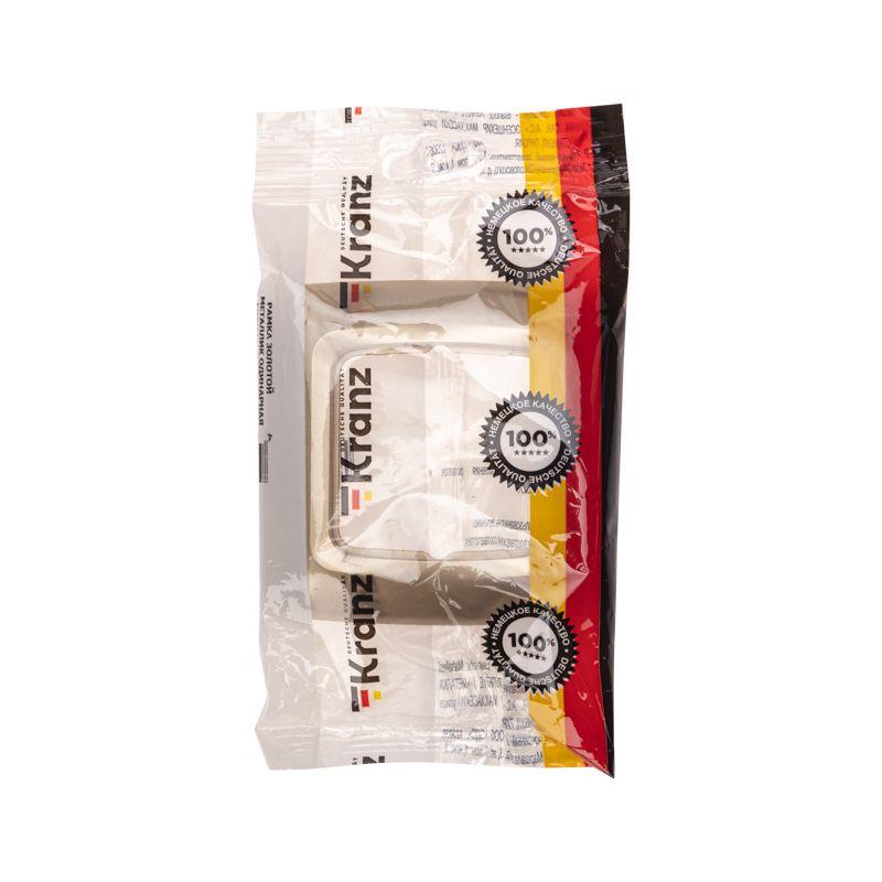  Рамка 1-я горизонтальная DEA зол. метал. Kranz KR-78-0315 фото в каталоге от BTSprom.by