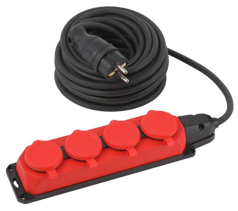 удлинитель 4х10м с заземл. ip44 кг 3х1.5 каучук uk-4e-3x1.5-10m-ip44(kg) эра б0057586 от BTSprom.by