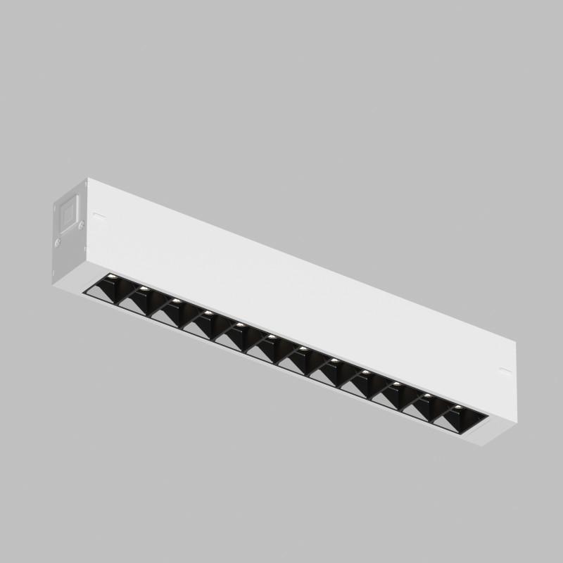  Светильник линейный SMART LENS 9Вт DIM 3000К-6000К бел. с черн. DENKIRS DK8001-WB фото в каталоге от BTSprom.by