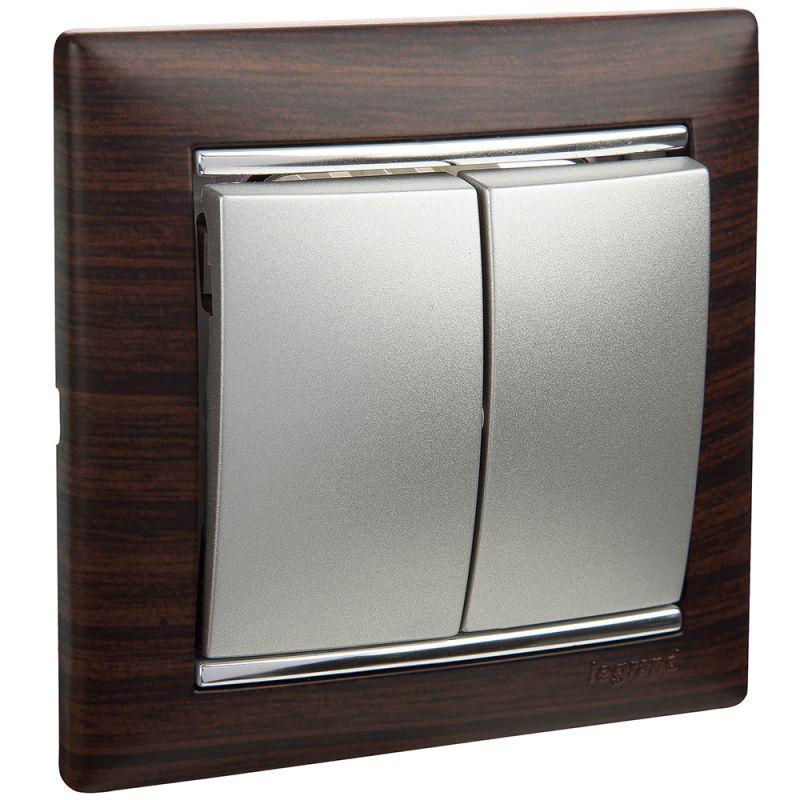  Рамка 1-м Valena темн. дерево/сереб. Leg 770371 фото в каталоге от BTSprom.by