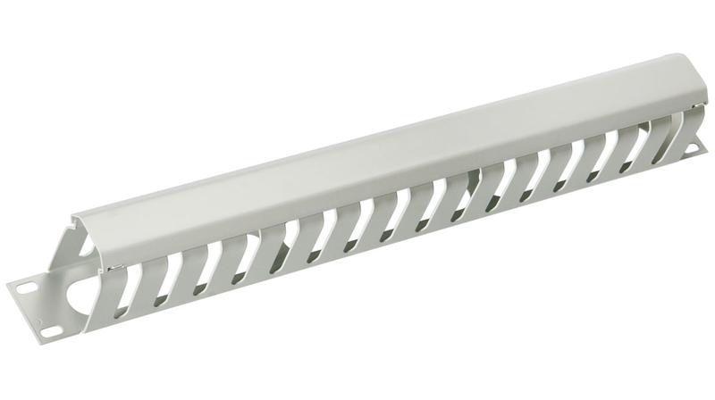 органайзер кабельный jb07-1u-gy 19дюйм 1u с крышкой метал. (ral7035) сер. cabeus 7114c от BTSprom.by