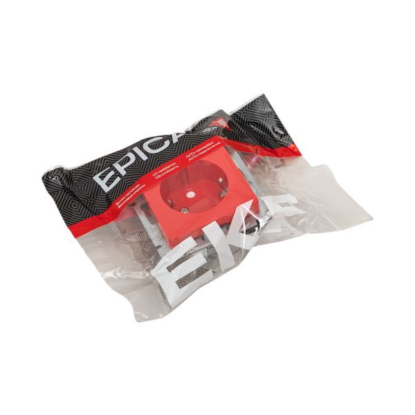  Розетка СП Эпика 16А с заземл. защ. шторки механизм красн. EKF UP1-SOR-111 фото в каталоге от BTSprom.by