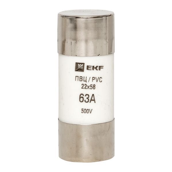  Вставка плавкая цилиндрическая ПВЦ 22х58 63А EKF pvc-22x58-63 фото в каталоге от BTSprom.by