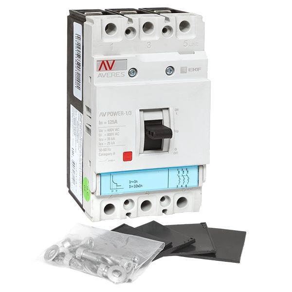  Выключатель автоматический 3п 125А 35кА AV POWER-1/3 TR AVERES EKF mccb-13-125-TR-av фото в каталоге от BTSprom.by