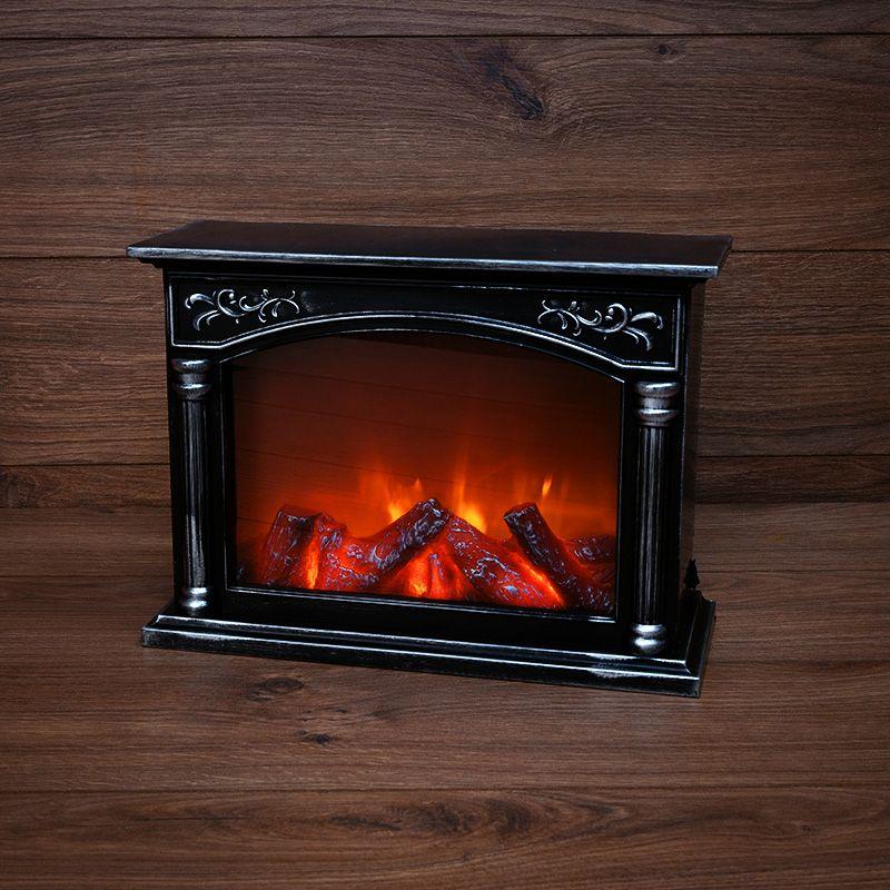 камин светодиодный "классика" 33х12х24см эффект живого огня usb и элементы питания 3хc (не в компл.) neon-night 511-030 от BTSprom.by