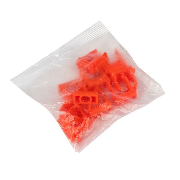  Держатель для труб (клипса) d20мм оранж. (уп.10шт) Plast EKF derj-z-20o фото в каталоге от BTSprom.by