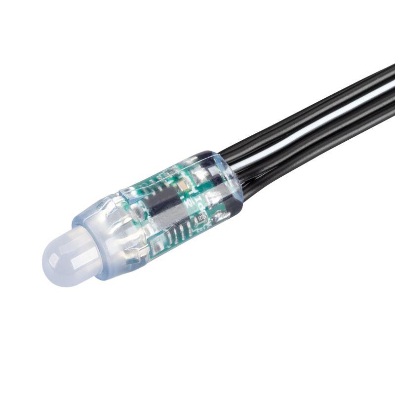 модуль герметичный управляемый dmx-uvr-d12 5v rgb (0.3вт ip67 90deg) пластик (уп.500шт) arlight 039171 от BTSprom.by