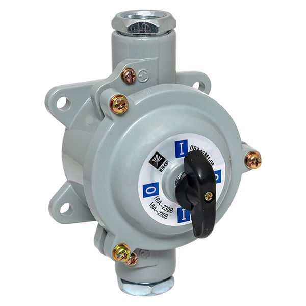 выключатель пакетный 1-кл. 16а ip56 пв3-16 м1 сил. черн. ekf pv-3-16-5 от BTSprom.by