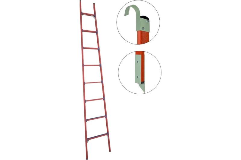 лестница приставная диэлектрическая лспд-3.0 евро мг к наконечники для мягк. грунта крюки стеклопластик. антиток д471554 от BTSprom.by