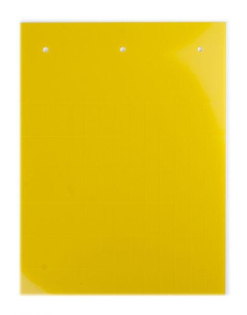 табличка полужесткая клейкое основание пвх-0.5 желт. (уп.50шт) dkc tas209ay от BTSprom.by