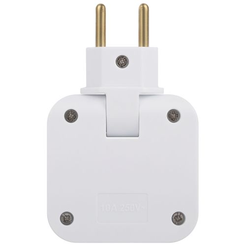  Разветвитель электрический 2-м 10А SPF-2-FL-USB 2USB поворотн. бел. Эра Б0069089 фото в каталоге от BTSprom.by