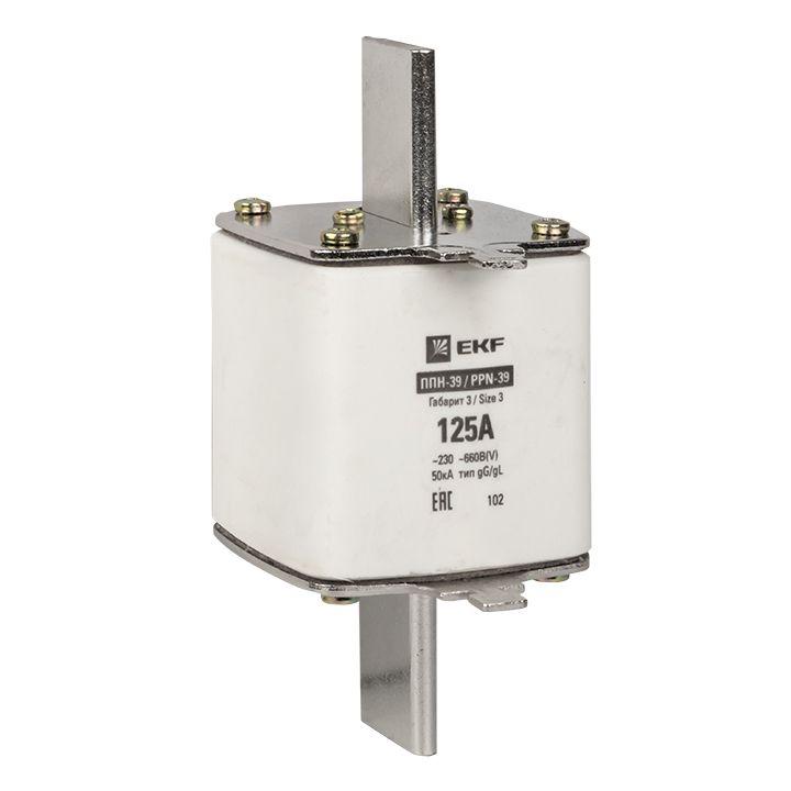 вставка плавкая ппн-39 630/125а габарит 3 proxima ekf fus-39/630/125 от BTSprom.by