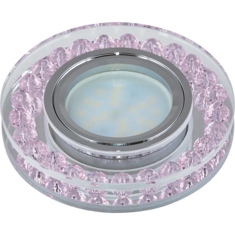 светильник dls-p102 "peonia" gu5.3 chrome/pink fametto 09986 от BTSprom.by