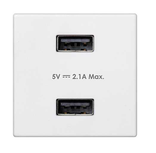 устройство зарядное 2хusb к45 5 в 2.1а бел. simon connect k126e-9 от BTSprom.by