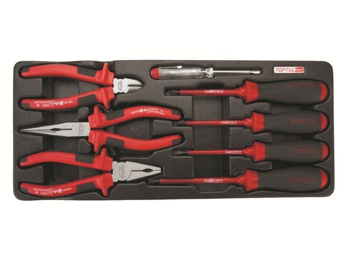 Набор-сет диэлектрический 8шт. 434х176мм TOPTUL GAAT0809 фото в каталоге от BTSprom.by