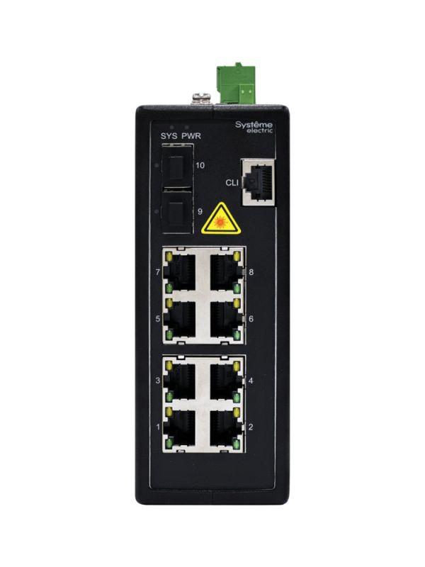  Коммутатор промышленный управляемый Ethernet L2 8х10/100/1000BaseT 2х100/1000/2500BaseX SFP SE NSETM210T08X02B фото в каталоге от BTSprom.by