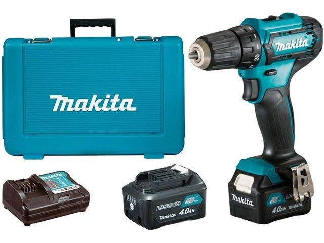 аккум. дрель-шуруповерт makita df 333 dwme в чем. (12.0 в, 2 акк., 4.0 а/ч li-ion, 2 скор., 30 нм, шурупы до 8 мм) от BTSprom.by