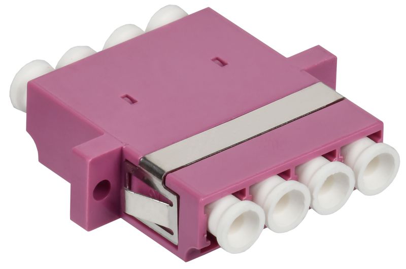 адаптер оптический проходной lc-quad om4 upc itk fc-lcq-upc-04 от BTSprom.by