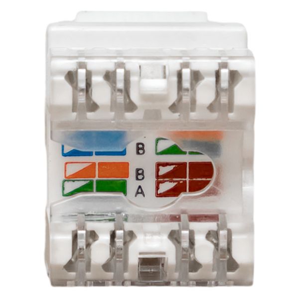  Модуль Keystone RJ45 кат.5E неэкранир. 110 IDC 180град. бел. TERACOM PRO EKF TRP-KSTN-180D-5EUTP-WH фото в каталоге от BTSprom.by