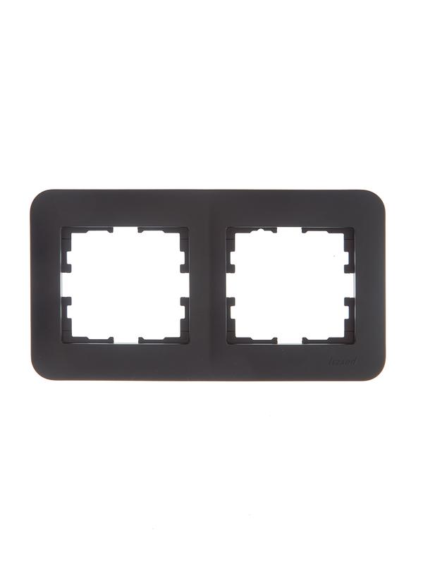 рамка 2-м asti горизонт. черн. бархат lezard 7081-4200-147 от BTSprom.by