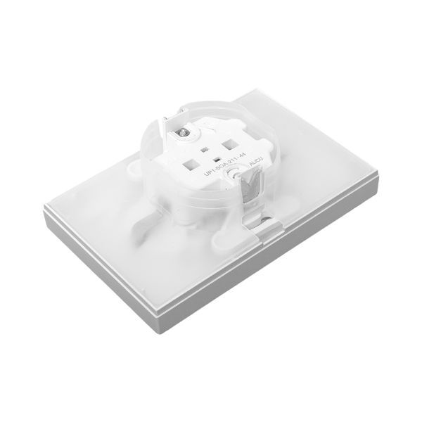  Розетка 2-м СП Эпика 16А IP44 с заземл. защ. шторки с рамкой с крышками механизм алюм. EKF UP1-SOA-211-44 фото в каталоге от BTSprom.by