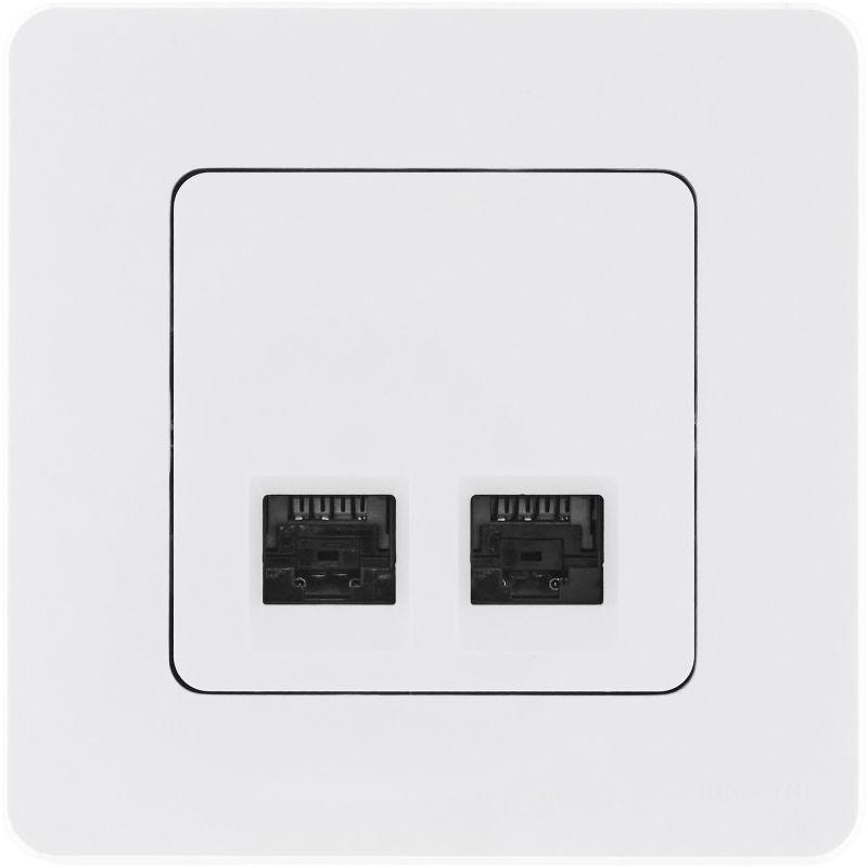 розетка компьютерная 2-м inspiria rj45 кат.5e utp бел. leg 673835 от BTSprom.by