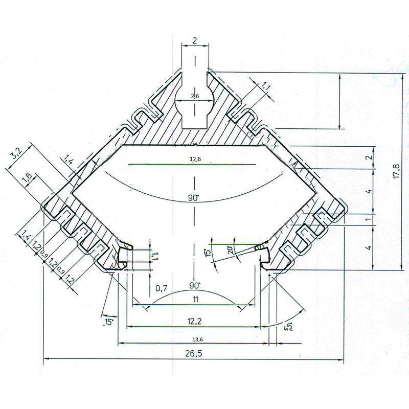 Профиль алюминиевый анодированный накладной/врезной угловой для линеек до 10мм (уп.3м) NEON-NIGHT 146-001 фото в каталоге от BTSprom.by  Профиль алюминиевый анодированный накладной/врезной угловой для линеек до 10мм (уп.3м) NEON-NIGHT 146-001 фото в каталоге от BTSprom.by