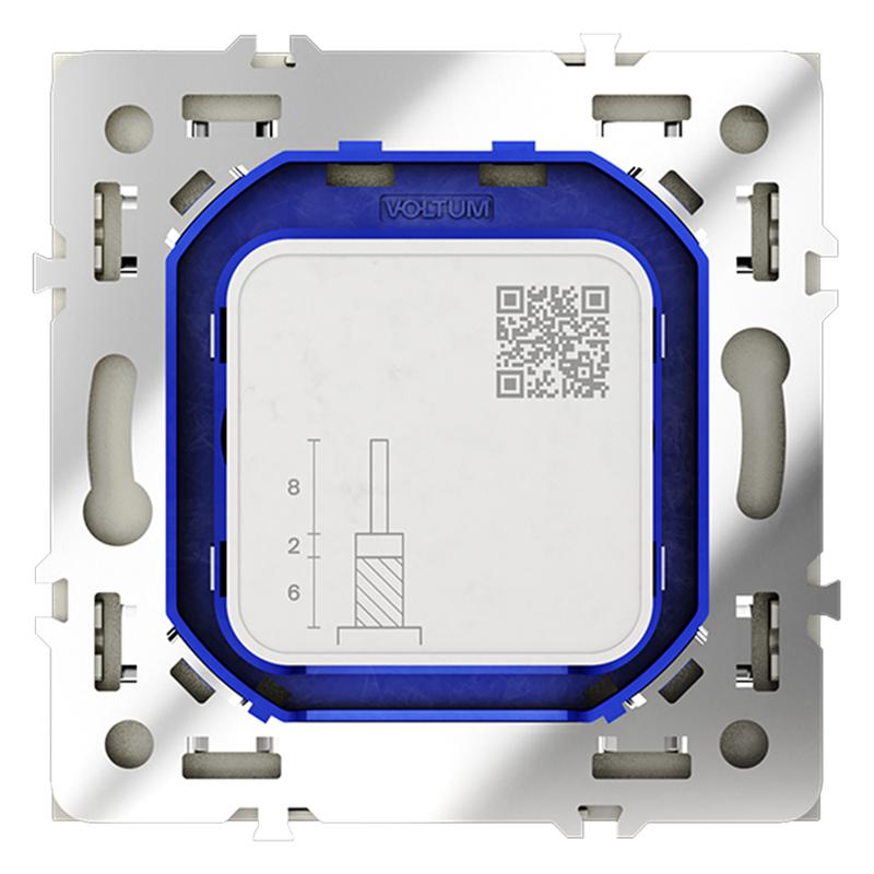  Розетка телевизионная оконечная TV + SAT 2-м СП S70 механизм сталь Voltum VLS060405 фото в каталоге от BTSprom.by