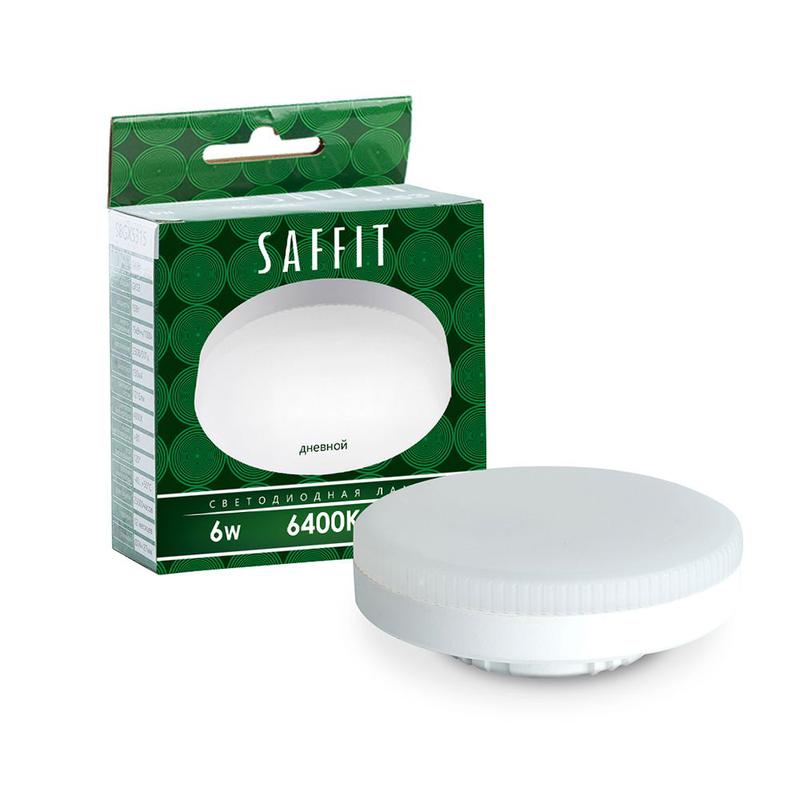 лампа светодиодная 6вт 230в gx53 6400к sbgx5306 saffit 55196 от BTSprom.by