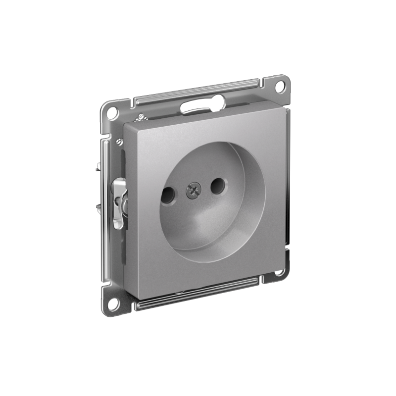 розетка atlasdesign 16а без заземл. без шторок быстрозажим. клем. механизм алюм. se atn000341s от BTSprom.by