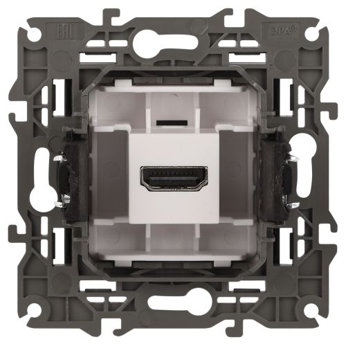  Розетка 14-3114-05 HDMI Elegance антрацит ЭРА Б0034336 фото в каталоге от BTSprom.by