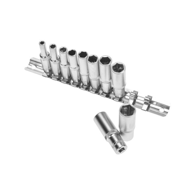  Набор удлиненных торцевых головок 1/4 шестигранные CrV 10шт 4-13мм Rexant 12-8318 фото в каталоге от BTSprom.by