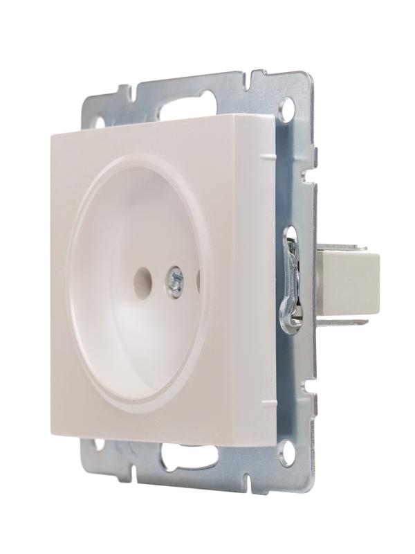  Розетка 1-м СП Vesna без заземл. ПБТ механизм жемчуж./бел. перламутр LEZARD 742-3088-121B фото в каталоге от BTSprom.by