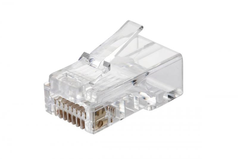 вилка rj45 q-plug кат.5e utp для полевой установки без цвета (уп.50шт) eurolan 13a-u5-11wt от BTSprom.by