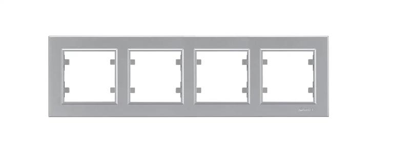 рамка 4-м karea горизонт. сереб. makel 56065704 от BTSprom.by