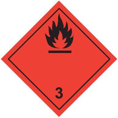 знак для маркировки опасных грузов "кл.3" 250х250мм пленка самоклеящаяся ekf an-7-03 от BTSprom.by