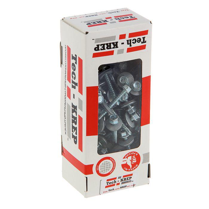 саморез усиленный кр zp сверло 5.5х38 (коробка с окном) (уп.60шт) tech-krep pro/zitar 124628 от BTSprom.by