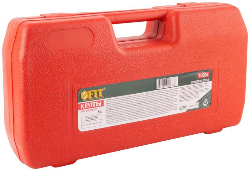  Клуппы трубные набор 6шт (1/4дюйм-3/8дюйм-1/2дюйм-3/4дюйм-1дюйм-1 1/4дюйм) FIT 70006 фото в каталоге от BTSprom.by