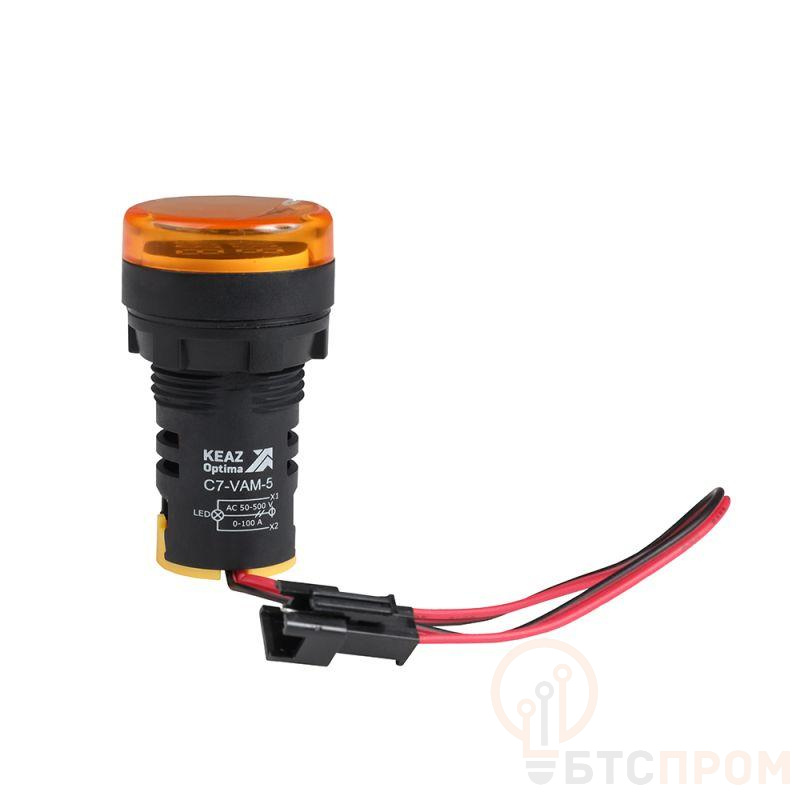 Индикатор тока и напряжения OptiSignal Compact D22 С7-VAM-5 желт. 50-500В AC/0-100А AD22VAM КЭАЗ 375700 фото в каталоге от BTSprom.by  Индикатор тока и напряжения OptiSignal Compact D22 С7-VAM-5 желт. 50-500В AC/0-100А AD22VAM КЭАЗ 375700 фото в каталоге от BTSprom.by