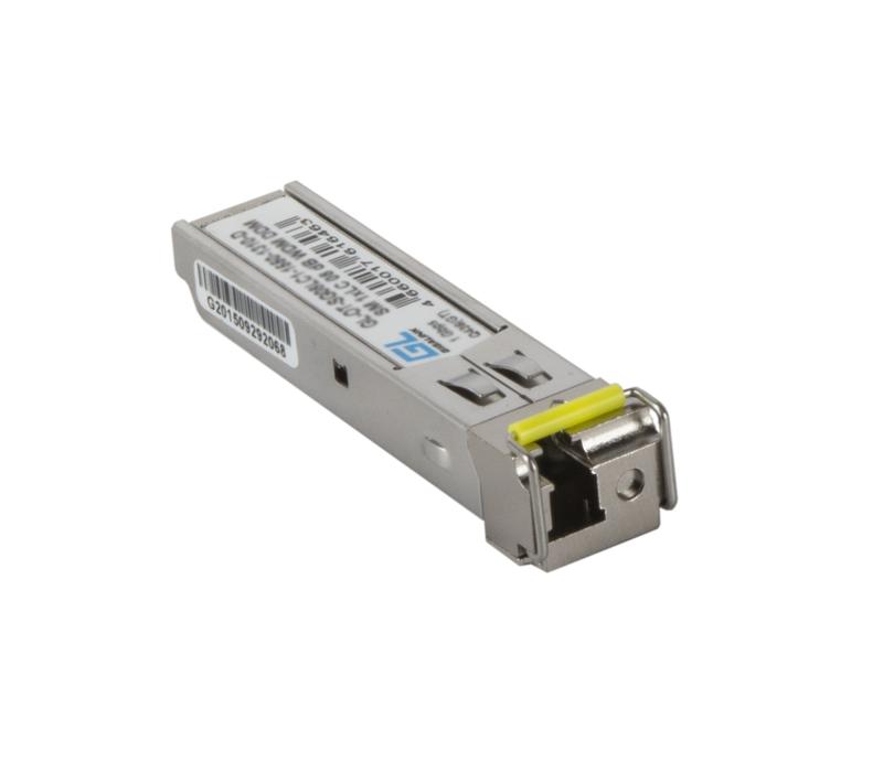 модуль sfp wdm 1гбит/с одно волокно sm lc tx:1550/rx:1490 нм ddm 24дб до 80км gl-3080r nikomax gl-ot-sg24lc1-1550-1490-d от BTSprom.by
