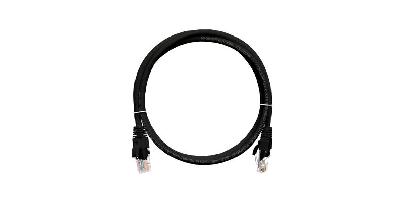 шнур коммутационный кат.5e (класс d) u/utp 4 пары 24 awg (7х0.205мм) 100мгц 2хrj45 (8p8c) t568b заливной с защитой защелки мж bc чистая медь lszh нг(а)-hfltx 0.5м черн. nikomax nmc-pc4ud55b-005-c-bk от BTSprom.by