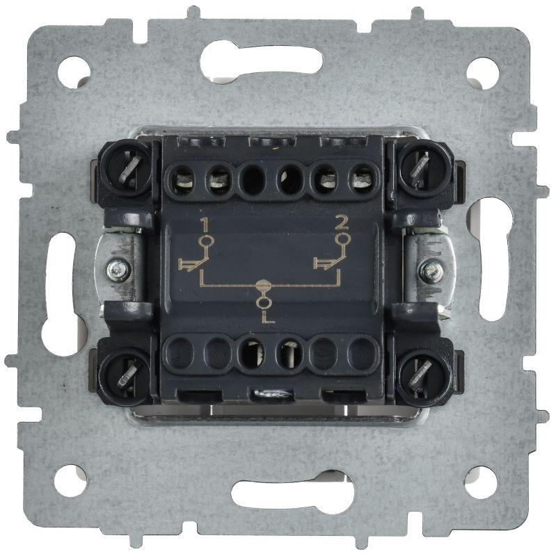  Выключатель жалюзи СП BRITE ВС10-1-5-БрАБ 10А механизм арктич. бел. IEK BR-V15-0-10-K91 фото в каталоге от BTSprom.by