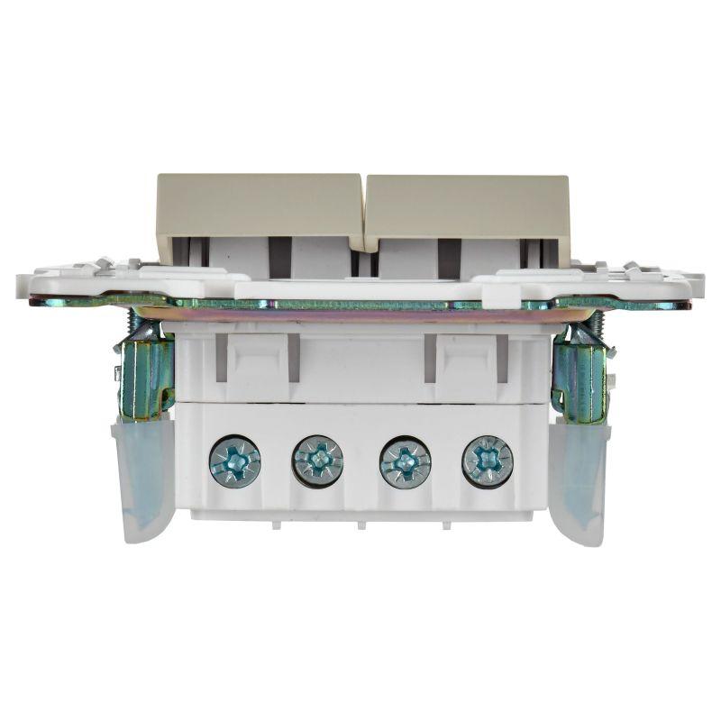  Выключатель перекрестный 2-кл. SKANDY 10А SK-V06B беж. IEK SK-V23-0-10-K10 фото в каталоге от BTSprom.by