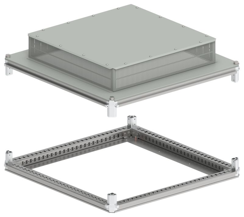 крыша и основание 800х800 ip31 format под фланец iek fo-00-kof-080-080-31 от BTSprom.by