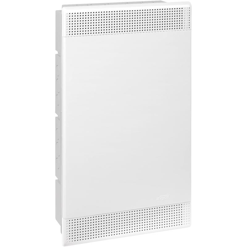 щит встраиваемый 36мод. слаботочный мультимедийный с бел. дверцей с монтажн. платой в комплекте ruvinil 68136б-сл от BTSprom.by