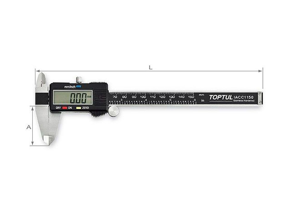 штангенциркуль 150мм электронный toptul iacc1150 от BTSprom.by