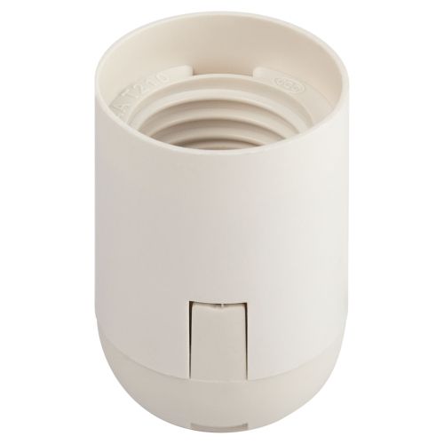 патрон e27 подвесной без наклейки пластик бел. (уп.50шт) эра б0069201 от BTSprom.by