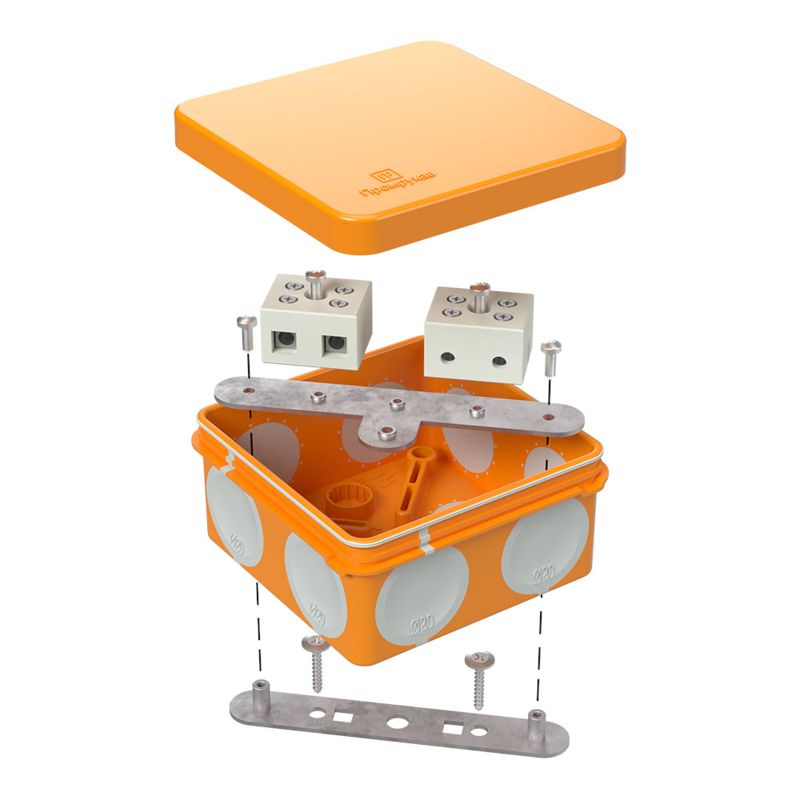 коробка огнестойкая оп двухкомпонентн. 60-0210-fr10.0-4 е15-е120 80х80х40 промрукав 60-0210-fr10.0-4 от BTSprom.by