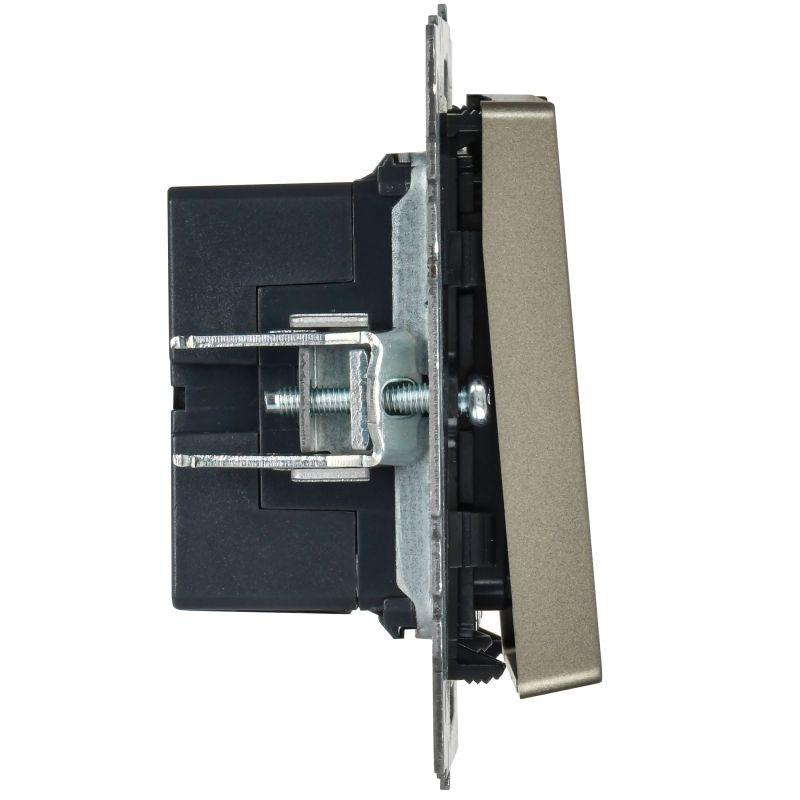  Кнопка звонка BRITE 10А ВС10-1-9-БрШ для отелей с индик. механизм шампань IEK BR-V14-2-10-K37 фото в каталоге от BTSprom.by